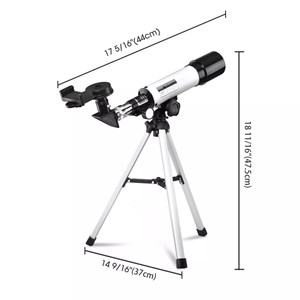 تلسکوپ طبیعتگردی به همراه کوله پشتی مدل AOMEKIE AO2013 50mm Refractor Telescope_اسباب بازی علمی