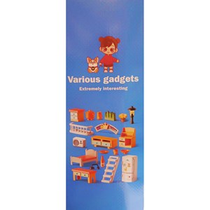 لگو دوپلو ساختمان دوطبقه با وسایل خانه 186 قطعه مدل FEELO 1801_اسباب بازی لگو