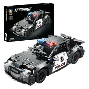 لگو تکنیک ماشین پلیس 487 قطعه مدل JIQILE 48014_اسباب بازی لگو