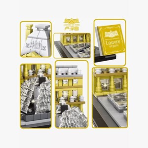 لگو کریتور موزه لوور پاریس 807 قطعه مدل LX A444_اسباب بازی لگو