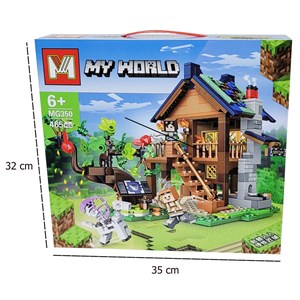 لگو ماینکرافت 465 قطعه مدل MG350 Minecraft_اسباب بازی لگو