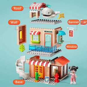 لگو دوپلو خانه عروسکی 141 قطعه فلو مدل FEELO GENIUS ARCHITECT 1810_اسباب بازی لگو