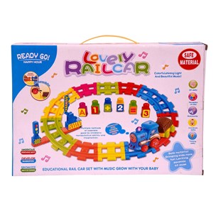 قطار اسباب‌ بازی موزیکال 26 قطعه مدل Train Railcar_اسباب بازی ماشین