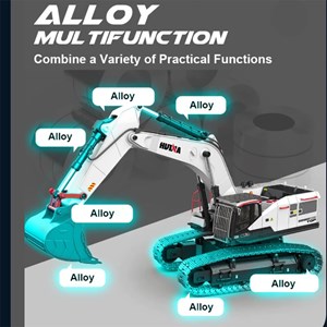بیل مکانیکی کنترلی بزرگ هوینا مقیاس 1:14 مدل HUINA 1594_اسباب بازی ماشین کنترلی