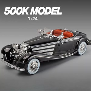 اسباب بازی ماشین فلزی دودزا و عقب کش مقیاس 1:24 مدل 500K_اسباب بازی ماشین