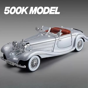 اسباب بازی ماشین فلزی دودزا و عقب کش مقیاس 1:24 مدل 500K_اسباب بازی ماشین