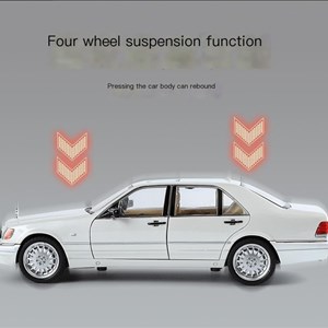 اسباب بازی ماشین فلزی مرسدس بنز مقیاس 1:24 مدل Mercedes benz w140_اسباب بازی ماشین