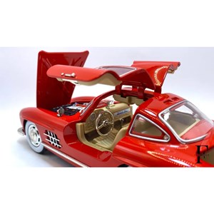 اسباب بازی ماشین فلزی دودزا و عقب کش مقیاس 1:24 مدل Mercedes benz 300SL_اسباب بازی ماشین