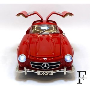 اسباب بازی ماشین فلزی دودزا و عقب کش مقیاس 1:24 مدل Mercedes benz 300SL_اسباب بازی ماشین