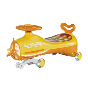 سه چرخه پلاسماکار چراغدار و موزیکال طرح هواپیما (لوپ کار)_اسباب بازی سه چرخه