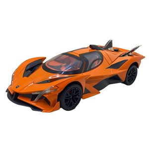 اسباب بازی ماشین فلزی شارژی نارنجی مقیاس 1:24_اسباب بازی ماشین