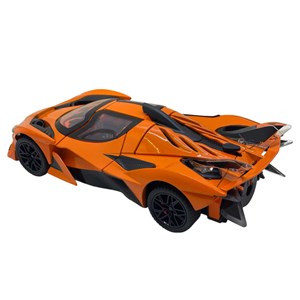 اسباب بازی ماشین فلزی شارژی نارنجی مقیاس 1:24_اسباب بازی ماشین