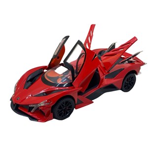 اسباب بازی ماشین فلزی شارژی قرمز مقیاس 1:24_اسباب بازی ماشین