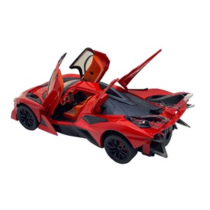 اسباب بازی ماشین فلزی شارژی قرمز مقیاس 1:24_اسباب بازی ماشین