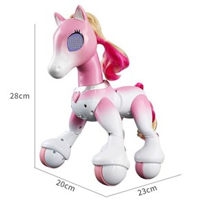 ربات اسباب بازی کنترلی شارژی مدل پونی یونیکورن صورتی Remote Control Unicorn_اسباب بازی ربات