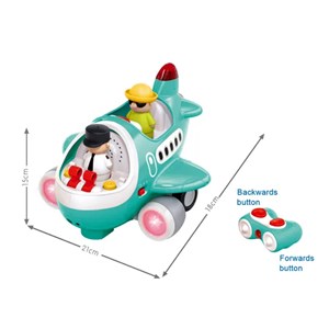 اسباب بازی موزیکال هواپیما کنترلی هولی تویز مدل HA999500_اسباب بازی نوزادی