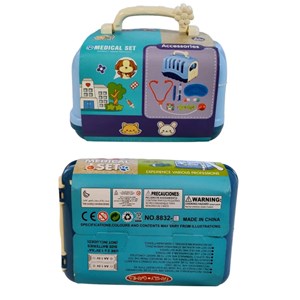 اسباب بازی سگ خانگی به همراه قفس و وسایل دامپزشکی مجموعه 10 عددی_عروسک رباتیک