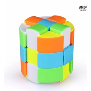 روبیک استوانه خودرنگ 3×3 برند کای وای QiYi مدل 731 EQY_بازی فکری