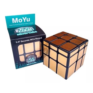 مکعب روبیک حجمی آینه ای طلایی برند مویو میلانگ MOYU مدل 8816 MF_بازی فکری
