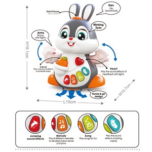 اسباب بازی خرگوش موزیکال هولی تویز مدل HE9991 Dancing Bunny HOLA TOYS_اسباب بازی نوزادی