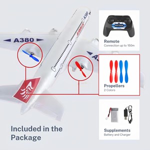 هواپیما کنترلی ایرباس مدل Airbus A380_اسباب بازی کوادکوپتر