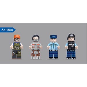 لگو سیتی ایستگاه پلیس شهر 878 قطعه مدل 78005 DECOOL Police Station City_اسباب بازی لگو