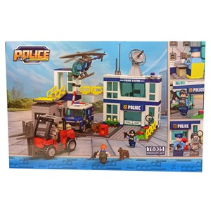 لگو سیتی ایستگاه پلیس شهر 878 قطعه مدل 78005 DECOOL Police Station City_اسباب بازی لگو