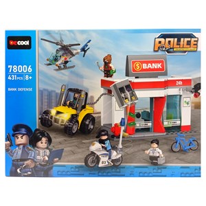 لگو سیتی ایستگاه پلیس شهر 431 قطعه مدل 78006 DECOOL Police Station City_اسباب بازی لگو