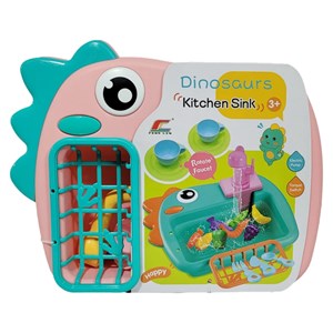 اسباب بازی سینک ظرفشویی مدل دایناسور همراه با وسایل_اسباب بازی لوازم خانگی