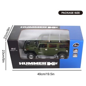 ماشین کنترلی شارژی جیپ سبز مقیاس 1:14 مدل RC Cars Hummer H2_اسباب بازی ماشین کنترلی