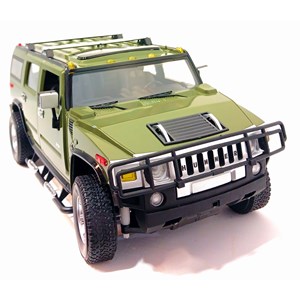 ماشین کنترلی شارژی جیپ سبز مقیاس 1:14 مدل RC Cars Hummer H2_اسباب بازی ماشین کنترلی