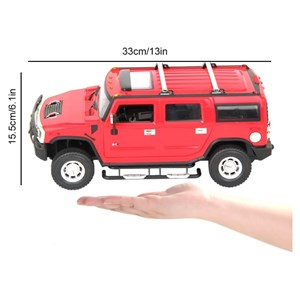 ماشین کنترلی شارژی جیپ قرمز مقیاس 1:14 مدل RC Cars Hummer H2_اسباب بازی ماشین کنترلی