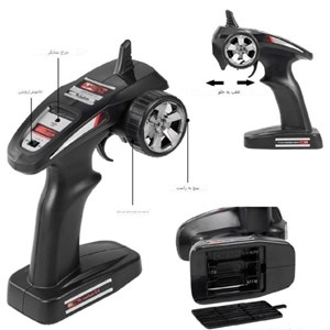 تانک کنترلی فلزی پلیس مقیاس 1:12_اسباب بازی ماشین کنترلی