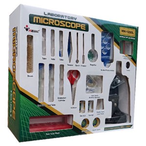 میکروسکوپ مدیک همراه با پایه موبایل مدل Medic Microscope MH-1200L_اسباب بازی علمی