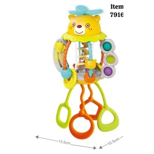 اسباب‌ بازی جغجغه آویزی هولی تویز طرح خرس مدل Hola Toys HE7916_اسباب بازی نوزادی