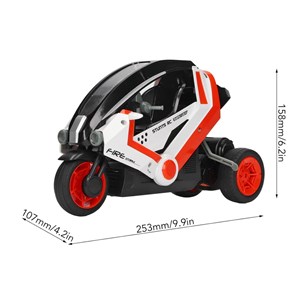 اسباب بازی موتور سیکلت 3 چرخ کنترلی شارژی نارنجی مقیاس 1:8 TRICYCLE STUNT_اسباب بازی ماشین کنترلی