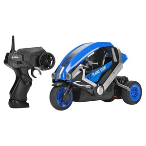 اسباب بازی موتور سیکلت 3 چرخ کنترلی شارژی آبی مقیاس 1:8 TRICYCLE STUNT_اسباب بازی ماشین کنترلی