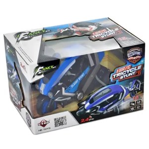 اسباب بازی موتور سیکلت 3 چرخ کنترلی شارژی آبی مقیاس 1:8 TRICYCLE STUNT_اسباب بازی ماشین کنترلی