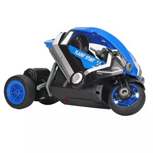 اسباب بازی موتور سیکلت 3 چرخ کنترلی شارژی آبی مقیاس 1:8 TRICYCLE STUNT_اسباب بازی ماشین کنترلی