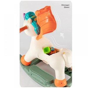 راکر یونی کورن موزیکال 3 کاره هولی تویز مدل Hola Toys HE898800_اسباب بازی نوزادی