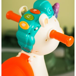 راکر یونی کورن موزیکال 3 کاره هولی تویز مدل Hola Toys HE898800_اسباب بازی نوزادی