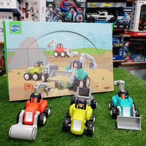 اسباب بازی کامیون های ساخت و ساز هولی تویز مجموعه 3 عددی Hola Toys _اسباب بازی ماشین