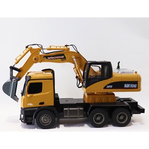 اسباب بازی بیل مکانیکی کنترلی بزرگ مقیاس 1:14 مدل EXCAVATOR LOADER NAN HONG 9916_اسباب بازی ماشین کنترلی