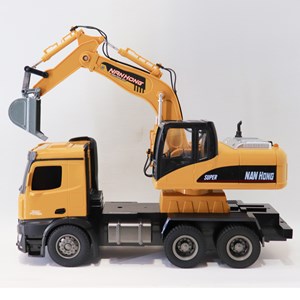 اسباب بازی بیل مکانیکی کنترلی بزرگ مقیاس 1:14 مدل EXCAVATOR LOADER NAN HONG 9916_اسباب بازی ماشین کنترلی