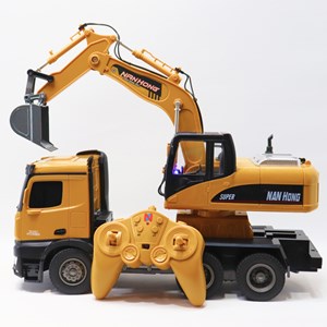 اسباب بازی بیل مکانیکی کنترلی بزرگ مقیاس 1:14 مدل EXCAVATOR LOADER NAN HONG 9916_اسباب بازی ماشین کنترلی