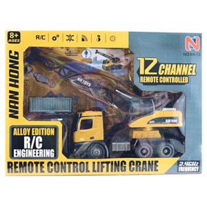 اسباب بازی جرثقیل کنترلی بزرگ مقیاس 1:14 مدل REMOTE CONTROL LIFTING CRANE NAN HONG 9913_اسباب بازی ماشین کنترلی