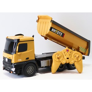اسباب بازی کامیون کمپرسی کنترلی بزرگ مقیاس 1:14 مدل REMOTE CONTROL DUMPING TRUCK NAN HONG 9912_اسباب بازی ماشین کنترلی