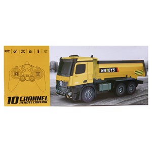 اسباب بازی کامیون کمپرسی کنترلی بزرگ مقیاس 1:14 مدل REMOTE CONTROL DUMPING TRUCK NAN HONG 9912_اسباب بازی ماشین کنترلی