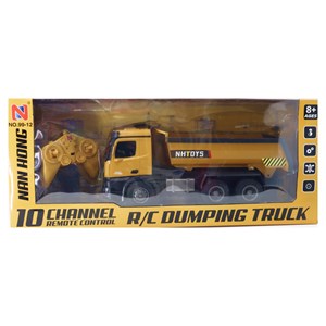اسباب بازی کامیون کمپرسی کنترلی بزرگ مقیاس 1:14 مدل REMOTE CONTROL DUMPING TRUCK NAN HONG 9912_اسباب بازی ماشین کنترلی