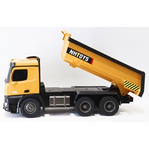 اسباب بازی کامیون کمپرسی کنترلی بزرگ مقیاس 1:14 مدل REMOTE CONTROL DUMPING TRUCK NAN HONG 9912_اسباب بازی ماشین کنترلی